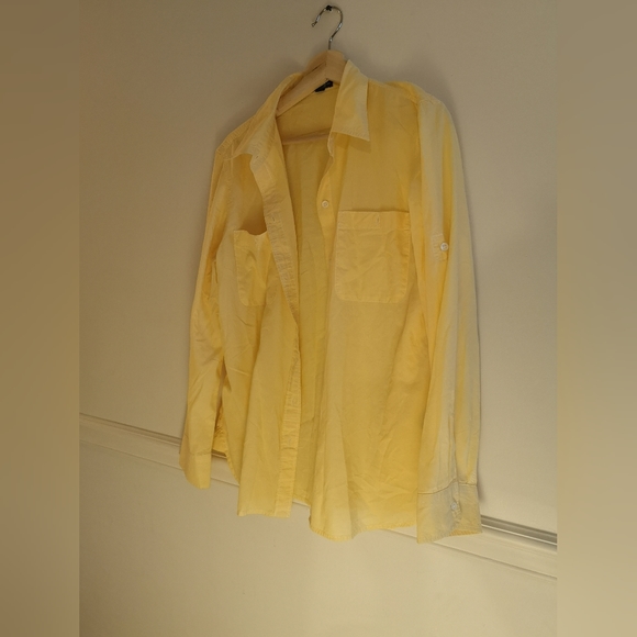 Ralph Lauren over-sized button down yellow - Picture 2 of 5